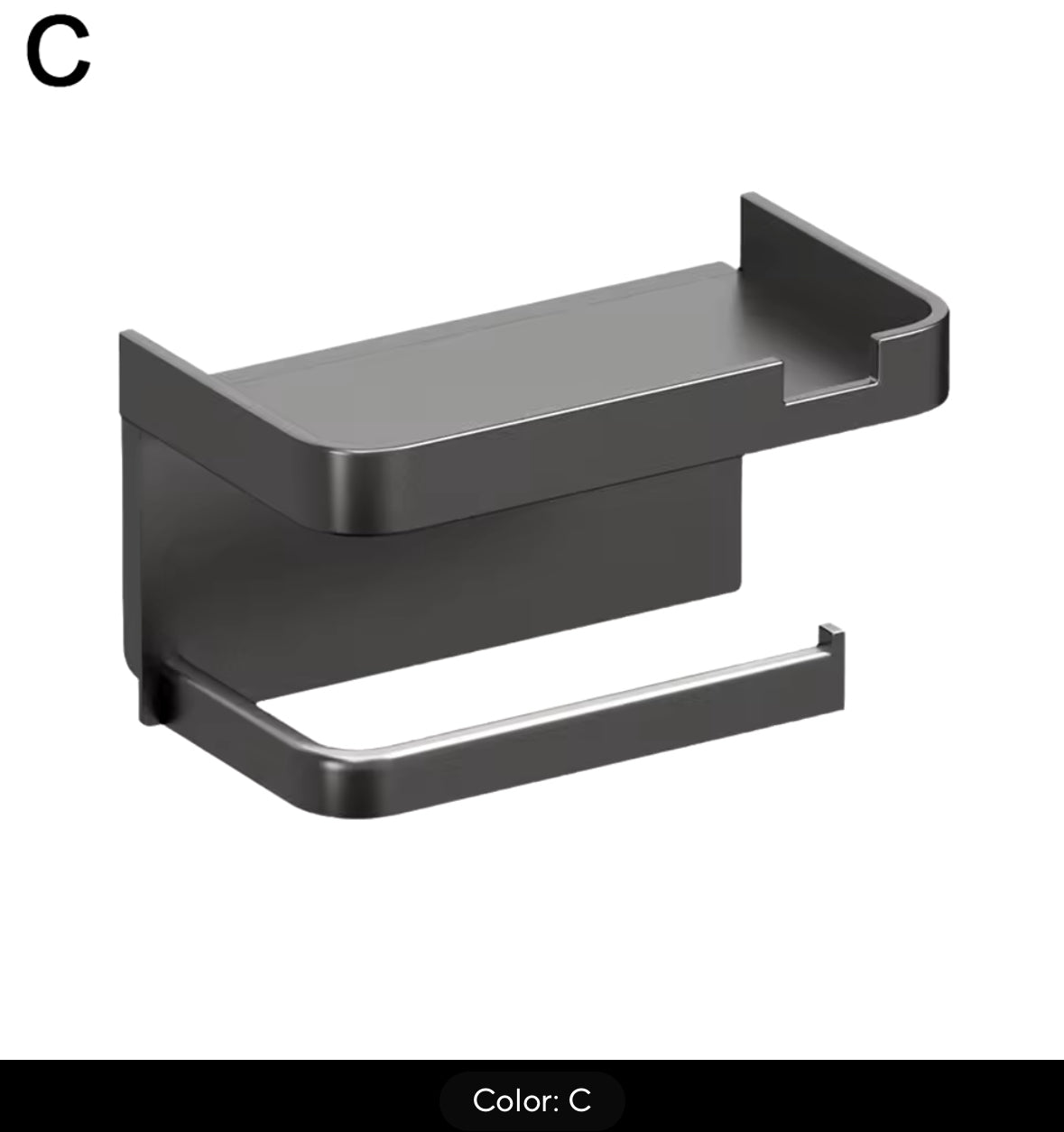 Wall Mounted Toilet Paper Holder Rustproof Thickened Plastic Storage Rack For Bathroom Kitchen Toilet Paper Roll Holder