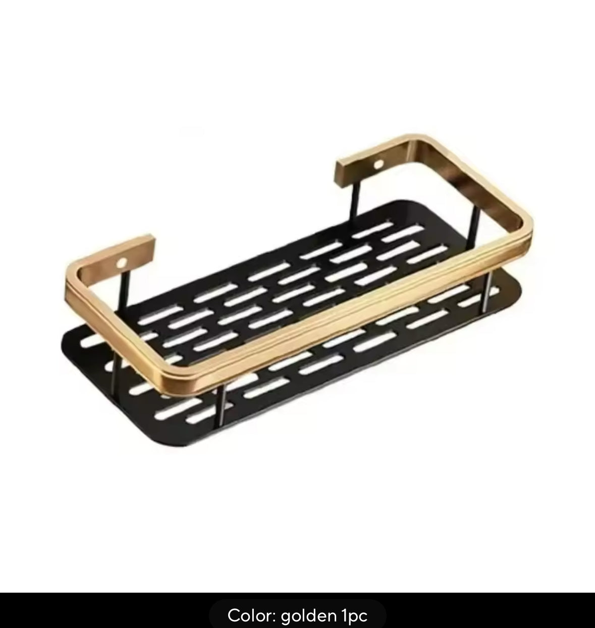 Bathroom Shelf No Drill Wall Mounted Shampoo Bottle Shower Corner Rack Toilet Storage Rack Aluminum Bathroom Kitchen Accessories
