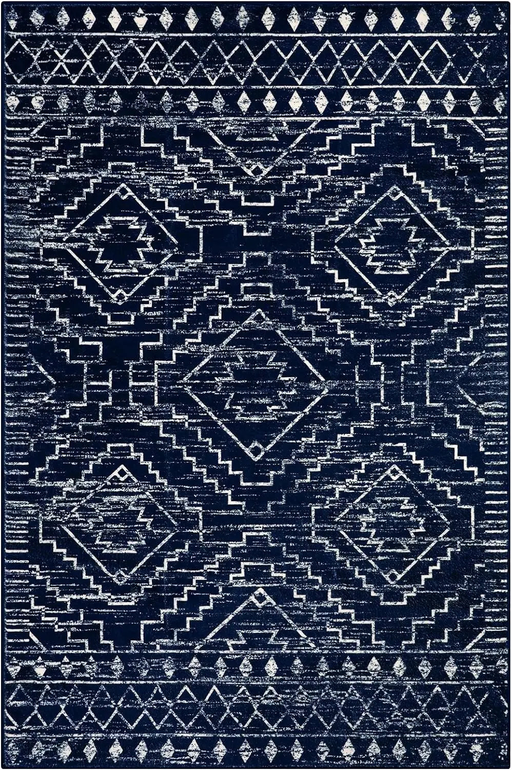 Moroccan Rugs for Living Room Geometric Tribal Bedroom Area Rug Large Shedding Soft Resistant Carpet for Den Kitchen Home Decor