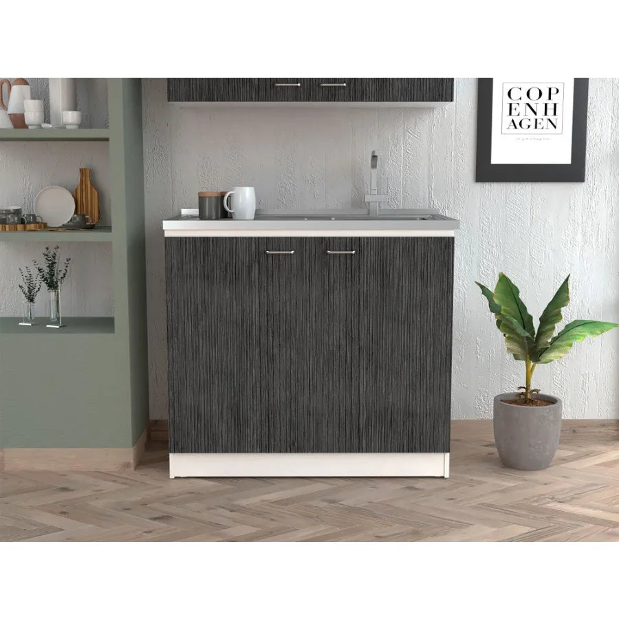 Utility Sink Vernal Kitchen White Smokey Oak