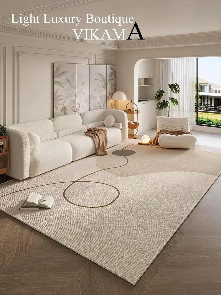 Modern Rug Living Room Carpet Light Luxury Premium Sofa Coffee Table Washable Erasable Household Floor Mats Simple Bedside Floor