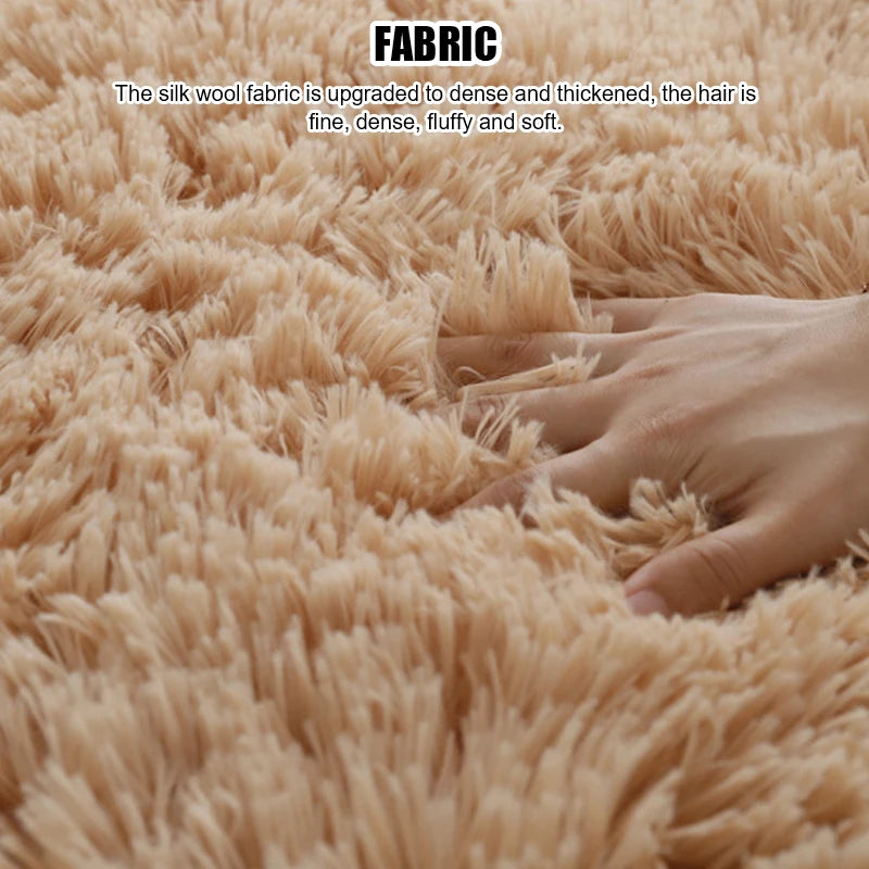 Living Room Rugs Aesthetic Bedroom Round Carpet Decoration Furry Comfort Carpet Home Decor Pink Foot Mat Area Rug 2023 New