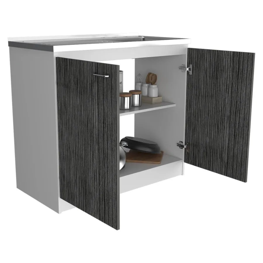 Utility Sink Vernal Kitchen White Smokey Oak