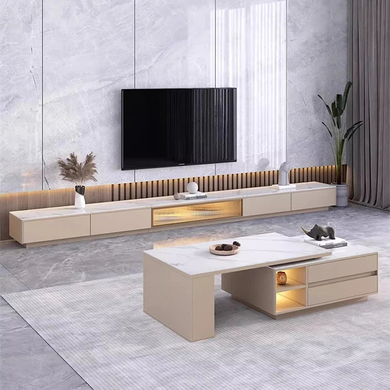 Drawers Luxury Coffee Table Living Room Adjustable Cheap Designer Coffee Table Modern Center Mesa Auxiliar Postmodern Furniture