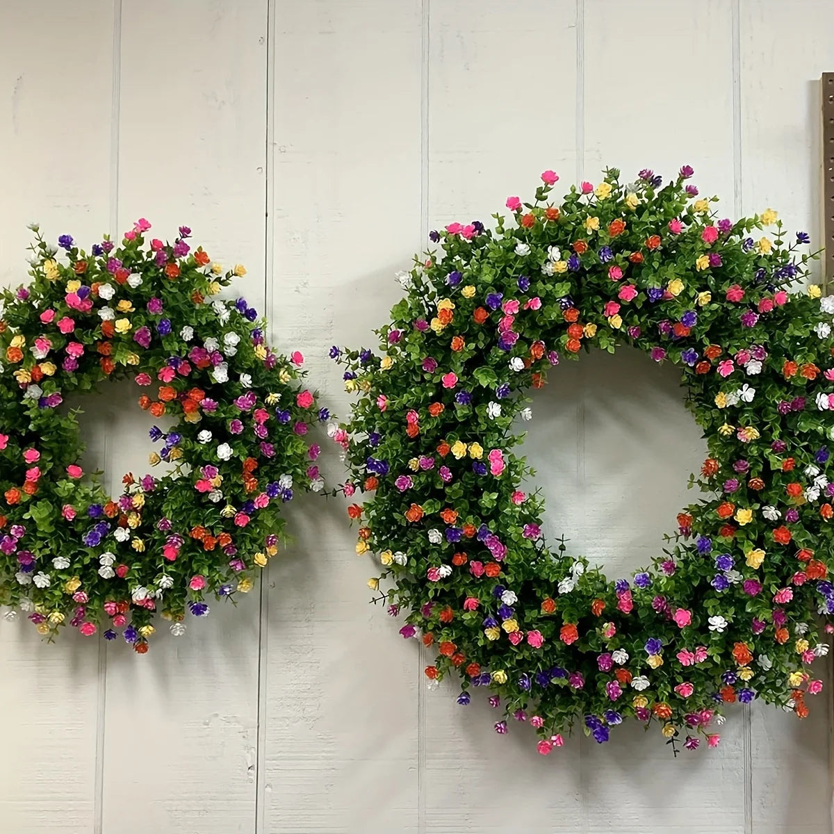 Artificial Plastic flowers Eucalyptus for Wedding outdoor arch Home Floral Arrangement Christmas Festival Decoration Fake Plants
