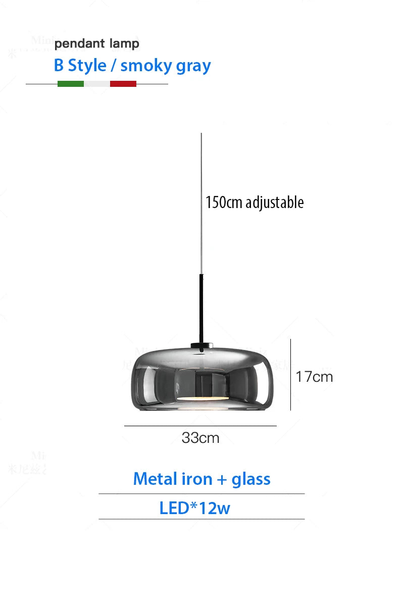 Luxury Designer Glass Chandelier with Adjustable Hanging Cord Elegant Cafe Lighting for Home Dining Room Bedroom Ceiling Fixture