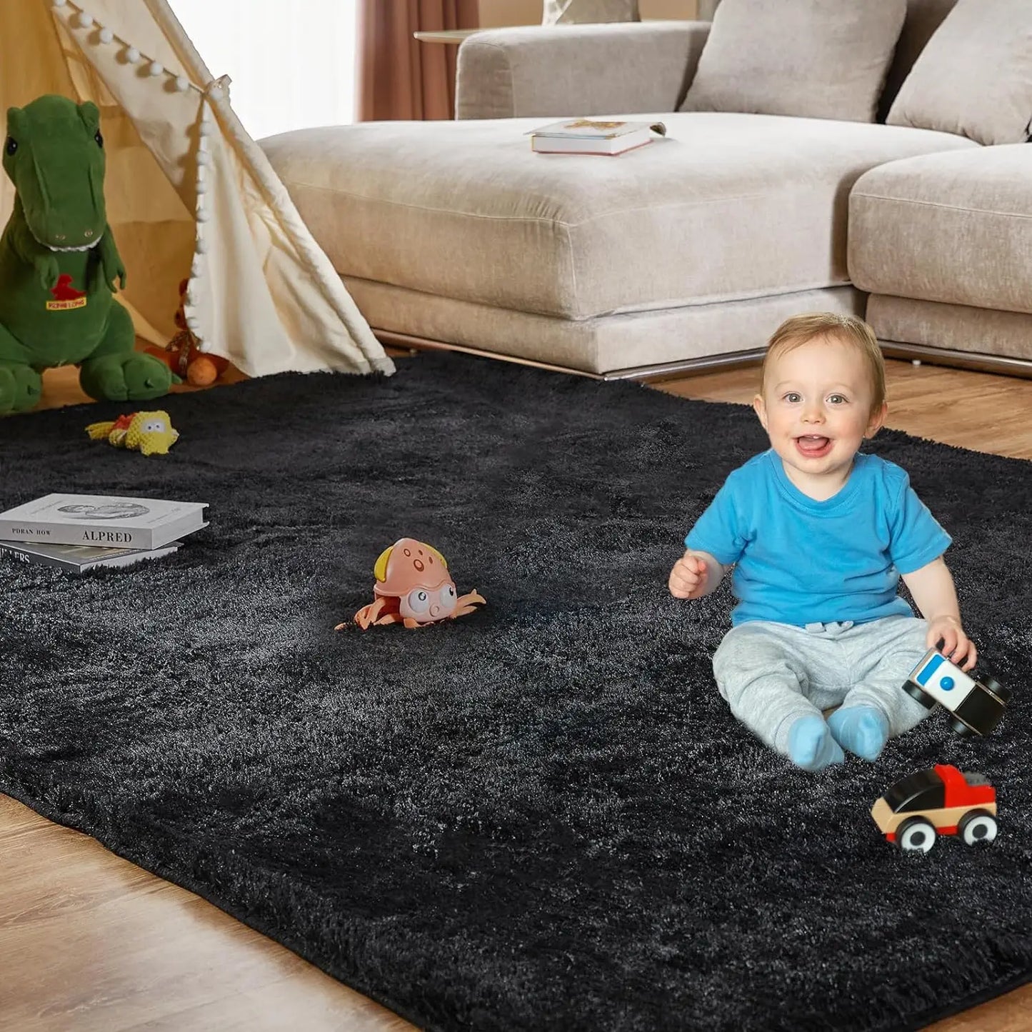 Silk Wool Rug Bedroom Living Room Carpet Children Shag Furry Area Carpet Prayer Rugs Living Room Mat Large Home Decorate Blanket