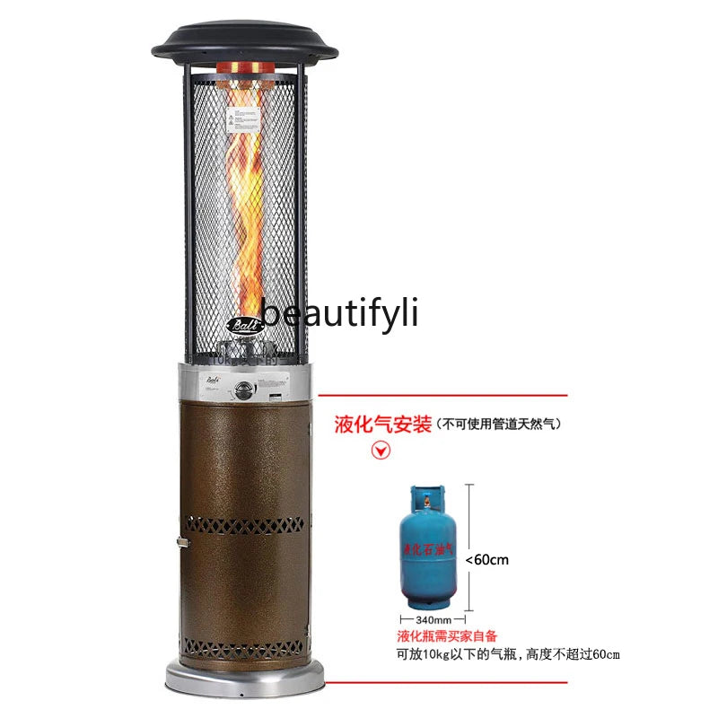 Outdoor Gas Heating Furnace Villa Garden Courtyard Heater Home Use and Commercial Use