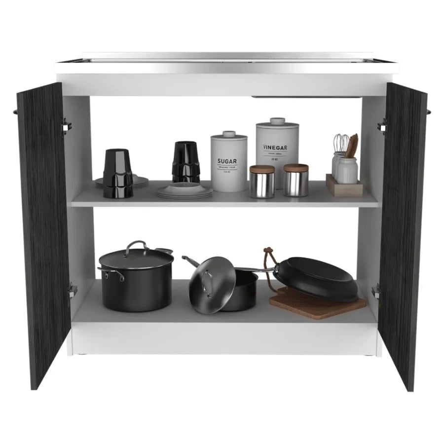 Utility Sink Vernal Kitchen White Smokey Oak