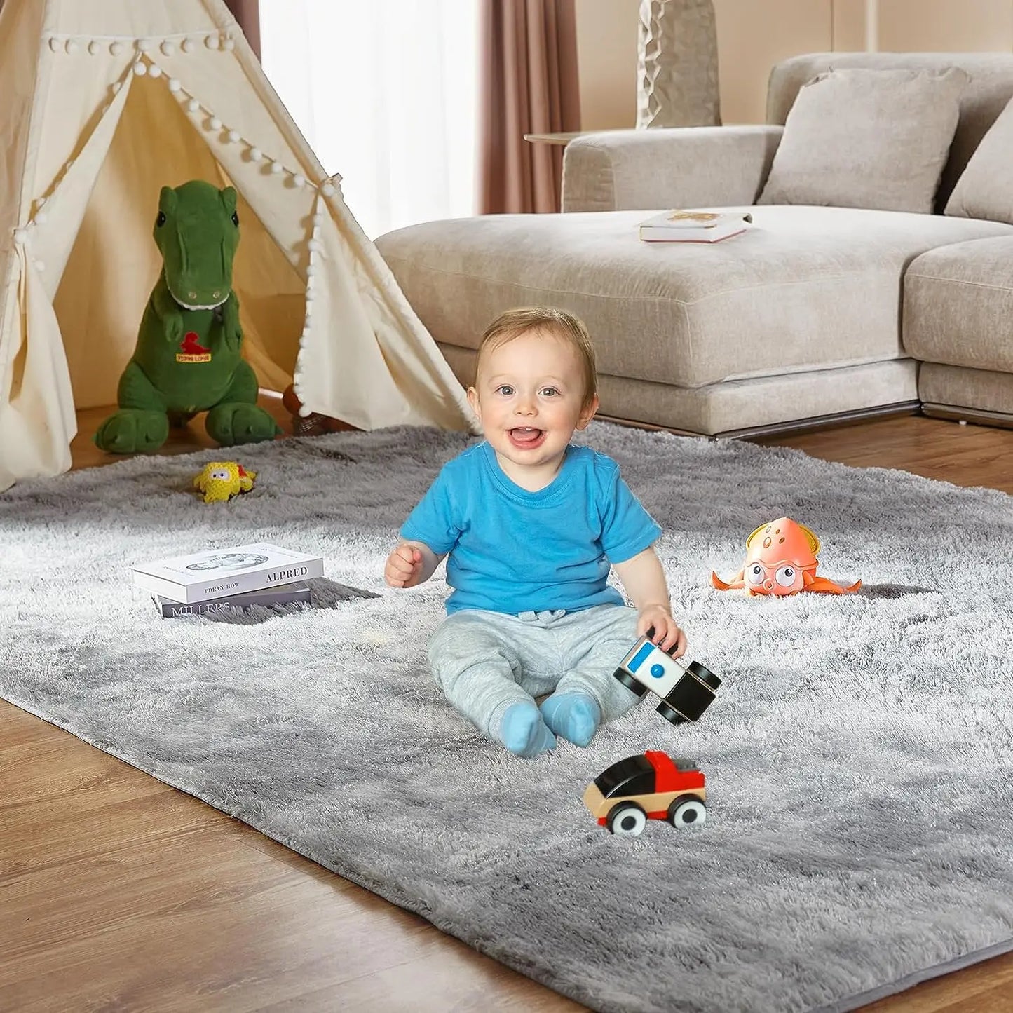 Silk Wool Rug Bedroom Living Room Carpet Children Shag Furry Area Carpet Prayer Rugs Living Room Mat Large Home Decorate Blanket