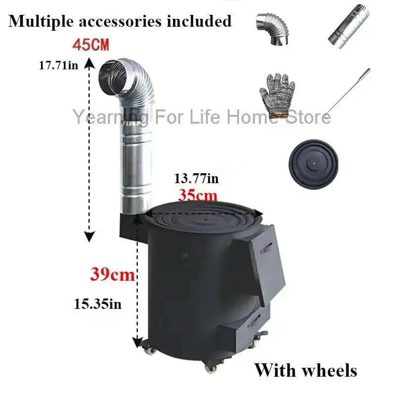 Garden Fireplace Outdoor Camping Wood Stove Grill Stand Travel Portable Camping Heater Smokeless Lareiras De Jardim Furniture