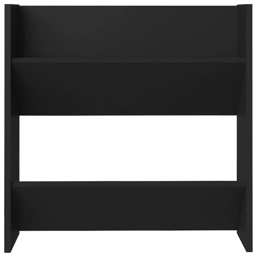 Wall Shoe Cabinets 4 pcs Black 23.6x7.1x23.6 Engineered Wood