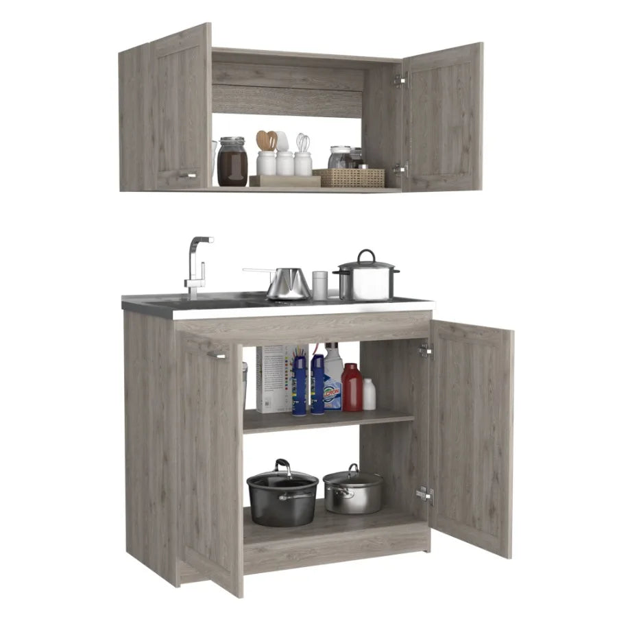 Cabinet Set Zeus Garage Light Gray