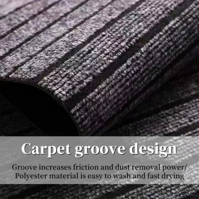 Modern Striped Kitchen Rugs Modern Anti-slip Entrance Door Floor Mat Scalable Carpet Home Decoration for Hallway Office Corridor