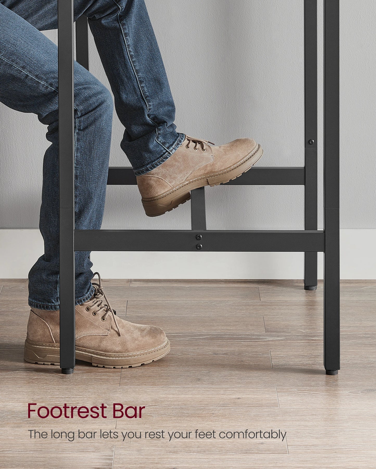VASAGLE Bar Table, Small Kitchen Dining Table, High Top Pub Table, Height Cocktail Table for Living Room Party
