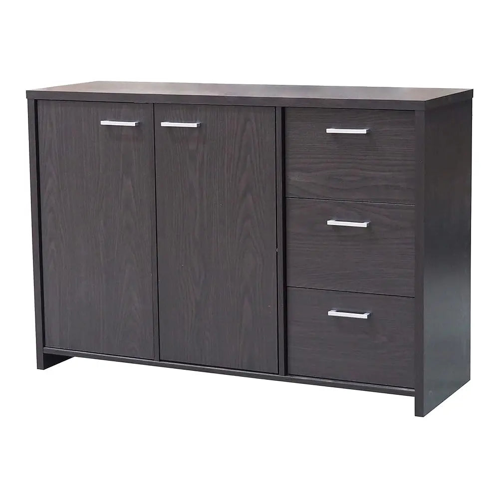 - Sideboard Buffet Storage Cabinet For Kitchen Dining Room Entryway, Oak Chocolate