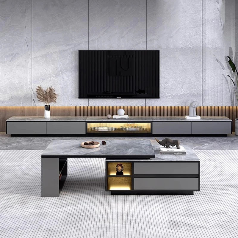 Drawers Luxury Coffee Table Living Room Adjustable Cheap Designer Coffee Table Modern Center Mesa Auxiliar Postmodern Furniture