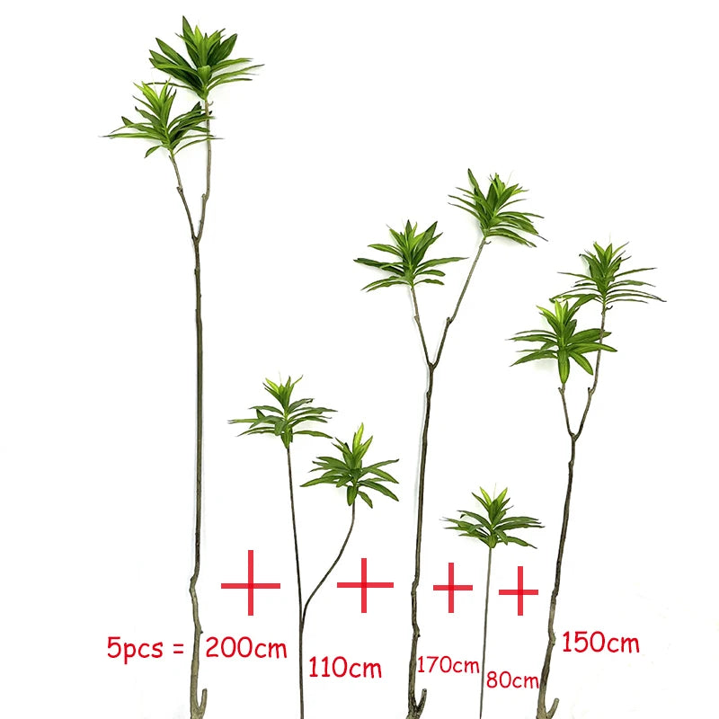 70in Ficus Artificial Tree Large Tropical Plants Plastic Fake Leafs Green Real Touch Banyan Tree For Home Garden Room Shop Decor