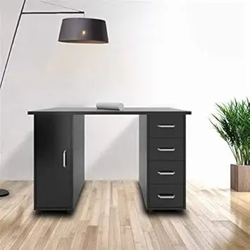 Manicure Nail Table, MDF Nail Station Table Manicure Salon Spa Table Nail Art Desk Workstation Beauty Salon Equipment Drawer