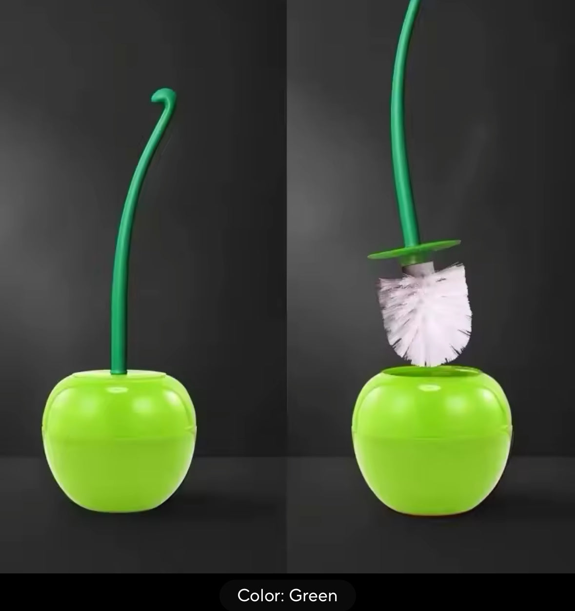Red Toilet brush toilet holder bathroom accessories Creative Lovely Cherry Shape Lavatory Brush Toilet Brush Holder Set