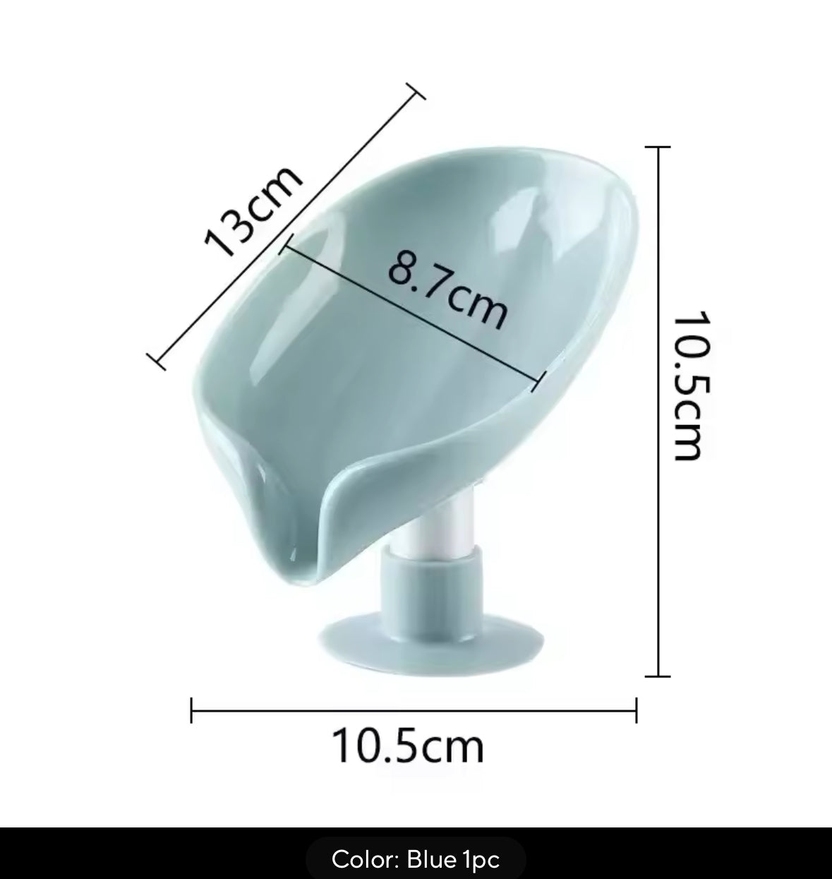 1pcs Drain Soap Holder Leaf Shape Soap Box Suction Cup Tray Drying Rack for Shower Sponge Container Kitchen Bathroom Accessories