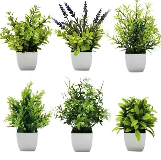 Artificial Plant Tree Window Sill Office Table Desktop Decoration Plastic Garden Fake Plant Potted Home Decor Potted Ornaments