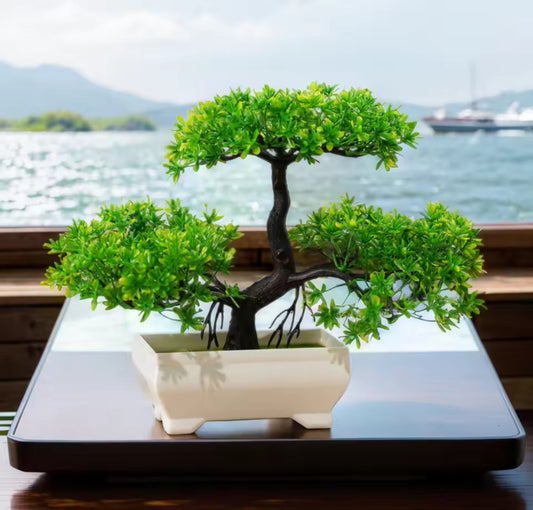 Artificial Plants Bonsai Small Tree Simulation Pot