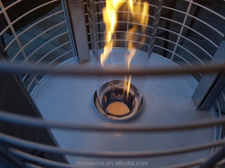 round outdoor patio heater