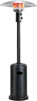 Patio Heater  Outdoors Gas Patio Heaters Tall Standing Patio Heater Commercial Outdoor Heater (Black)