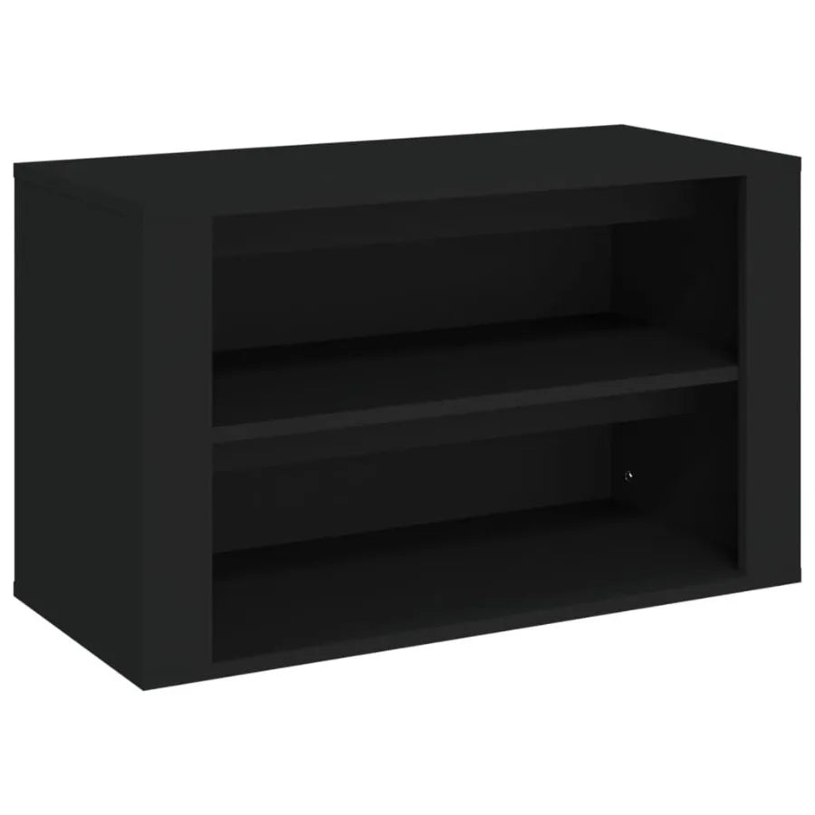 Shoe Rack Black 29.5x13.8x17.7 Engineered Wood