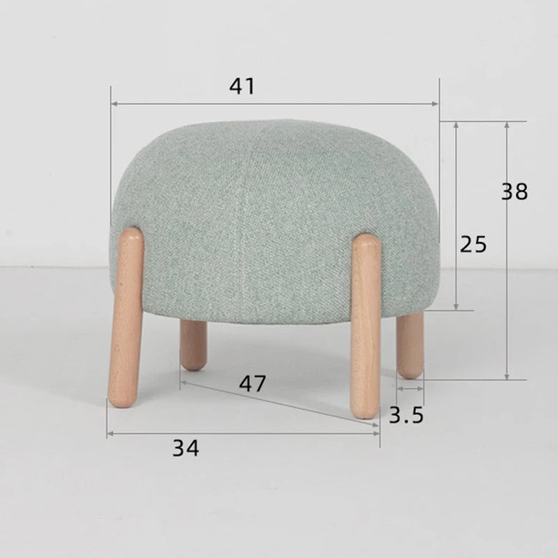 Nodic Ottomans Modern Minimalist Footrest Multifunctional Round Stool Removable Dressing Rooms Furniture Interior Decoration