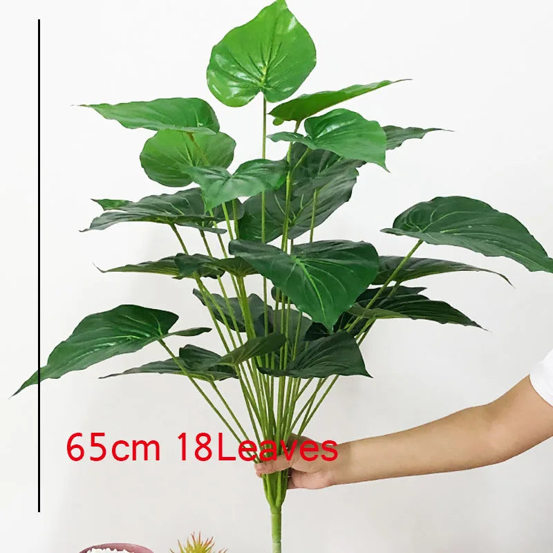 70in Ficus Artificial Tree Large Tropical Plants Plastic Fake Leafs Green Real Touch Banyan Tree For Home Garden Room Shop Decor