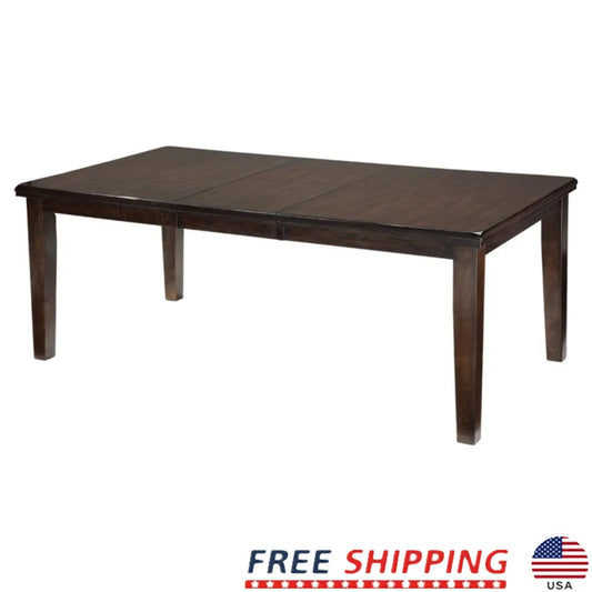Traditional Rectangular Dining Extension Table with Butterfly Leaf Seats 8 Farmhouse Style Solid Wood Kitchen Table Assembly