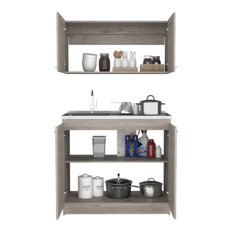 Cabinet Set Zeus Garage Light Gray