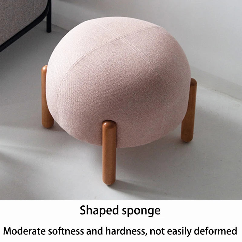 Nodic Ottomans Modern Minimalist Footrest Multifunctional Round Stool Removable Dressing Rooms Furniture Interior Decoration