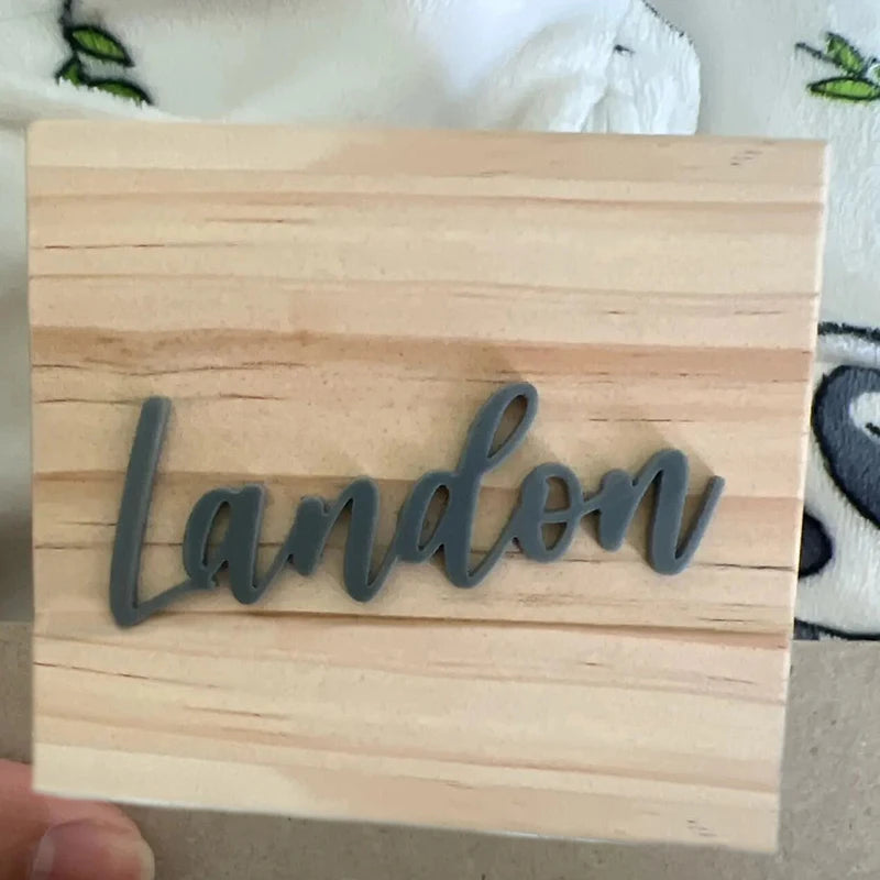 Customized Children's Piggy Bank with Acrylic Name Wooden Baby Piggy Bank Personalized Coin Collection Box Baby Baptism Gift