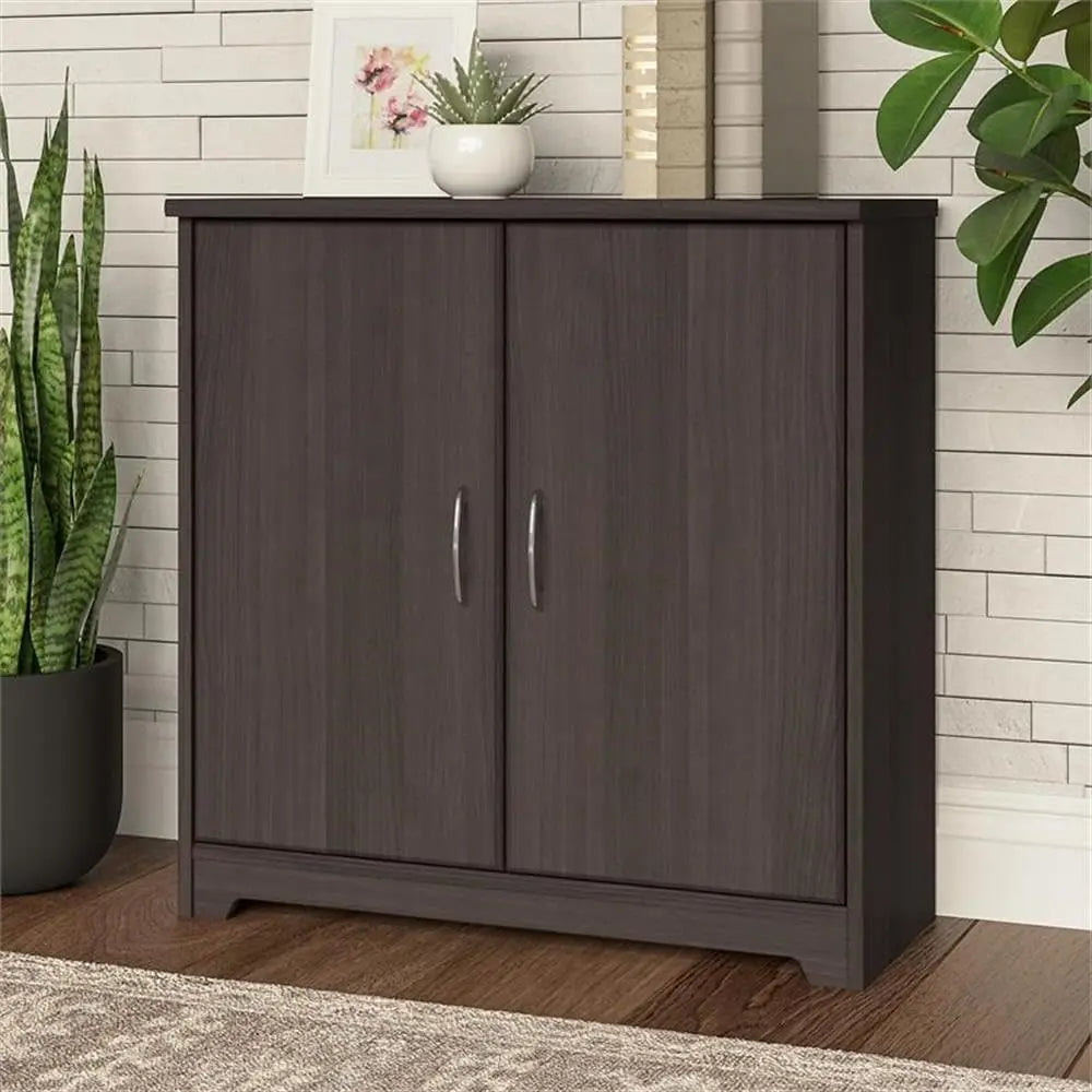 Cabot Small Storage Cabinet With Doors, Heather Gray