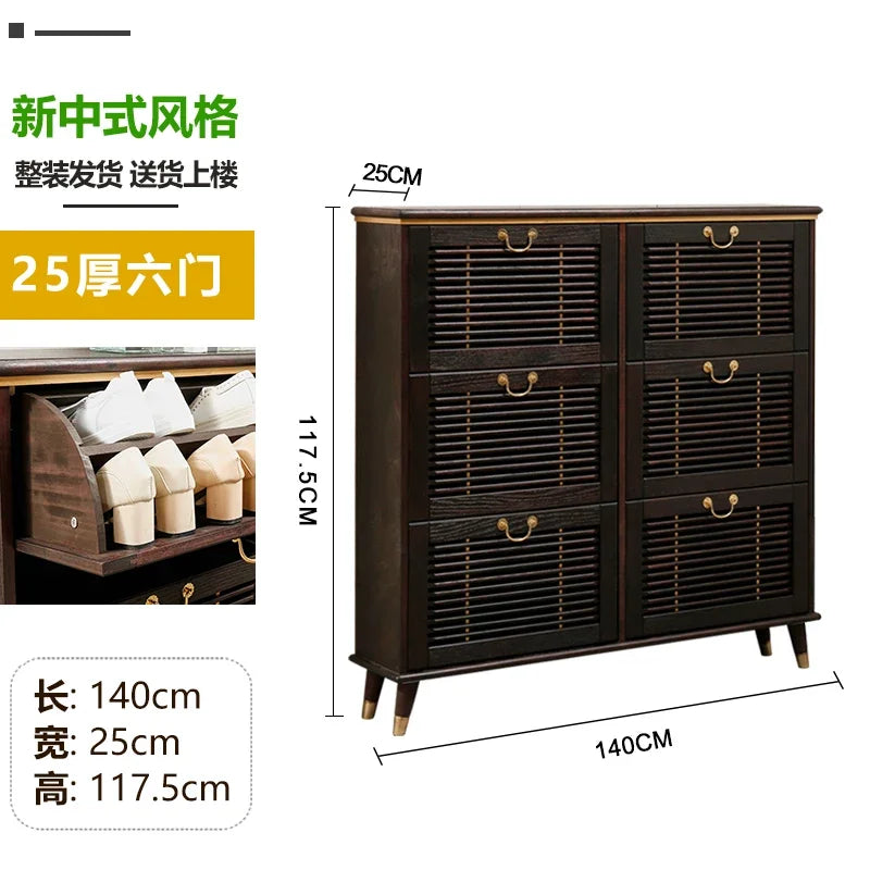 Entrance Hall Box Shoe Cabinet Organizer Storage Mobile Bedroom Shoe Shelf Slippers Vertical Wooden Zapatero Entrance Furniture