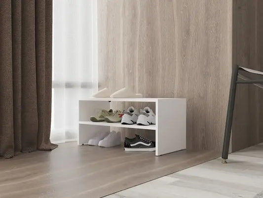 Stackable Shoe Rack Howard: Compact Storage with Two Shelves