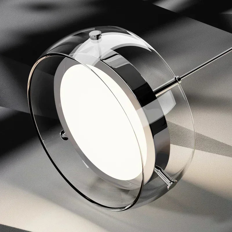 LED Modern Minimalist Dining Table Light Glass Restaurant Pendant Light, Single Head Three Head Restaurant Light Indoor Lighting