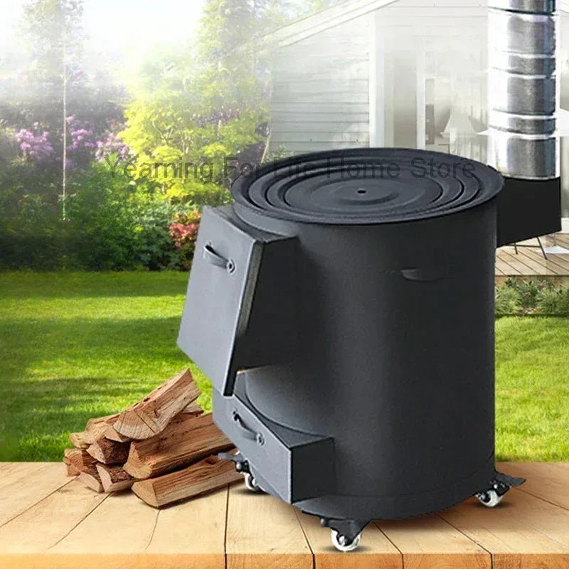 Garden Fireplace Outdoor Camping Wood Stove Grill Stand Travel Portable Camping Heater Smokeless Lareiras De Jardim Furniture