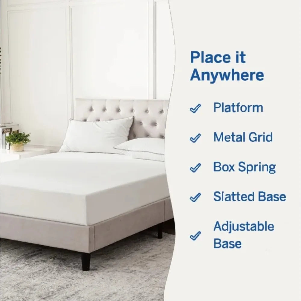 Medium Firm Memory Foam Mattress,  medium feel, breathable cover, 6in - Twin/Full, 8in - Twin/Full/Queen