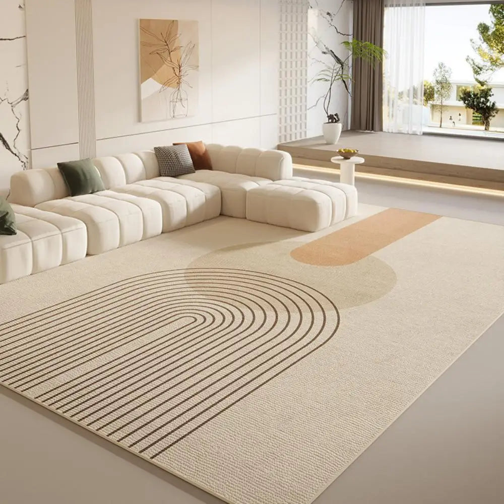 European Luxury Carpet for Living Room Bedroom, Large Area Rug Indoor Outdoor, Non-Slip Tatami Mat Floor Cover