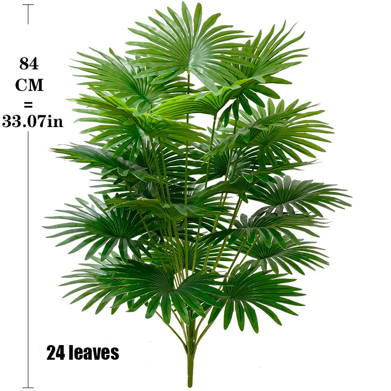 Artificial Tropical Tung Palm Tree large Floor Standing Potted Nordic Style Green Fake Plant Home Garden Decoration