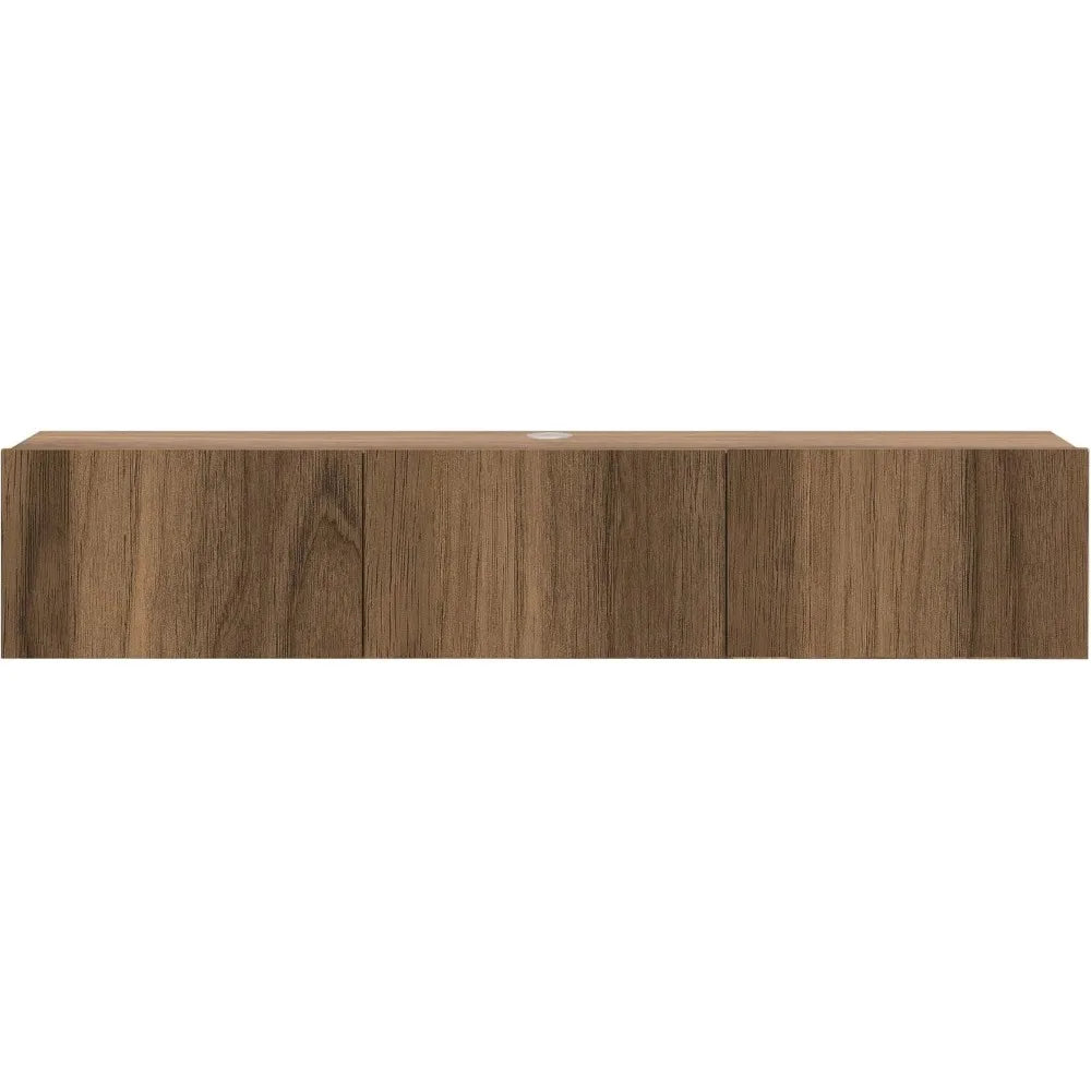 Modern Wall Mounted Media Console, Wall Mounted TV Stand for 65 inch TV