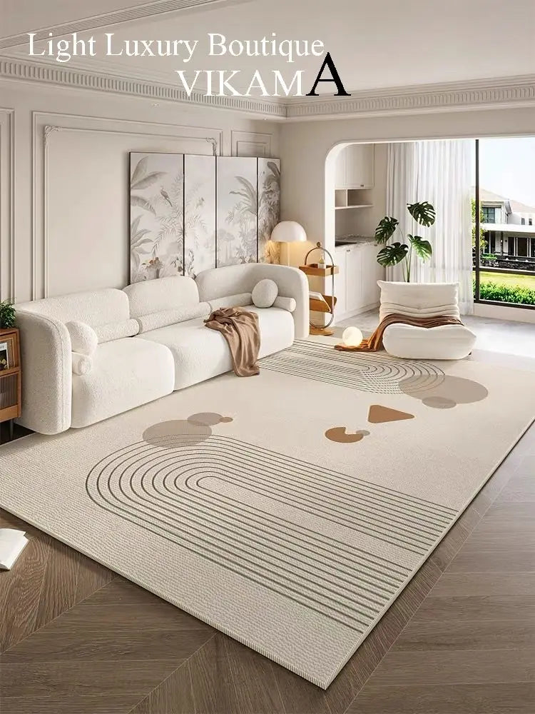 Modern Rug Living Room Carpet Light Luxury Premium Sofa Coffee Table Washable Erasable Household Floor Mats Simple Bedside Floor