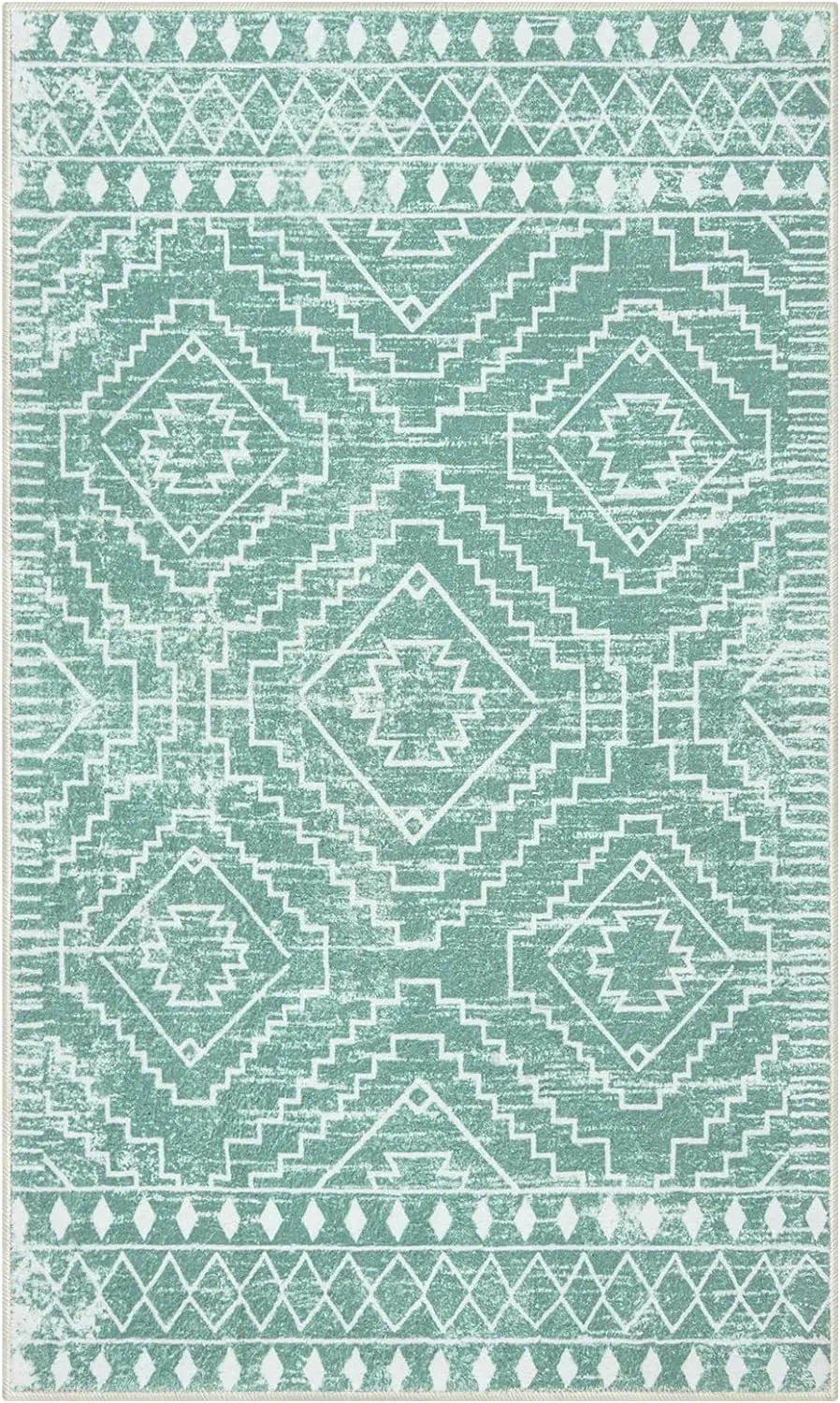 Moroccan Rugs for Living Room Geometric Tribal Bedroom Area Rug Large Shedding Soft Resistant Carpet for Den Kitchen Home Decor
