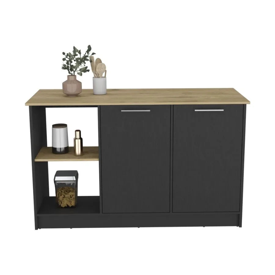 Kitchen Island Padua Kitchen Black Macadamia