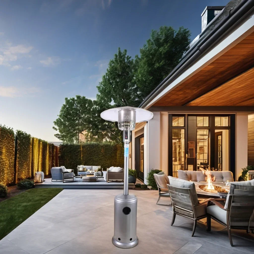 Outdoor Stainless Steel Mushroom Propane Heater Portable Home Courtyard Gas Patio Heaters for  or  Use