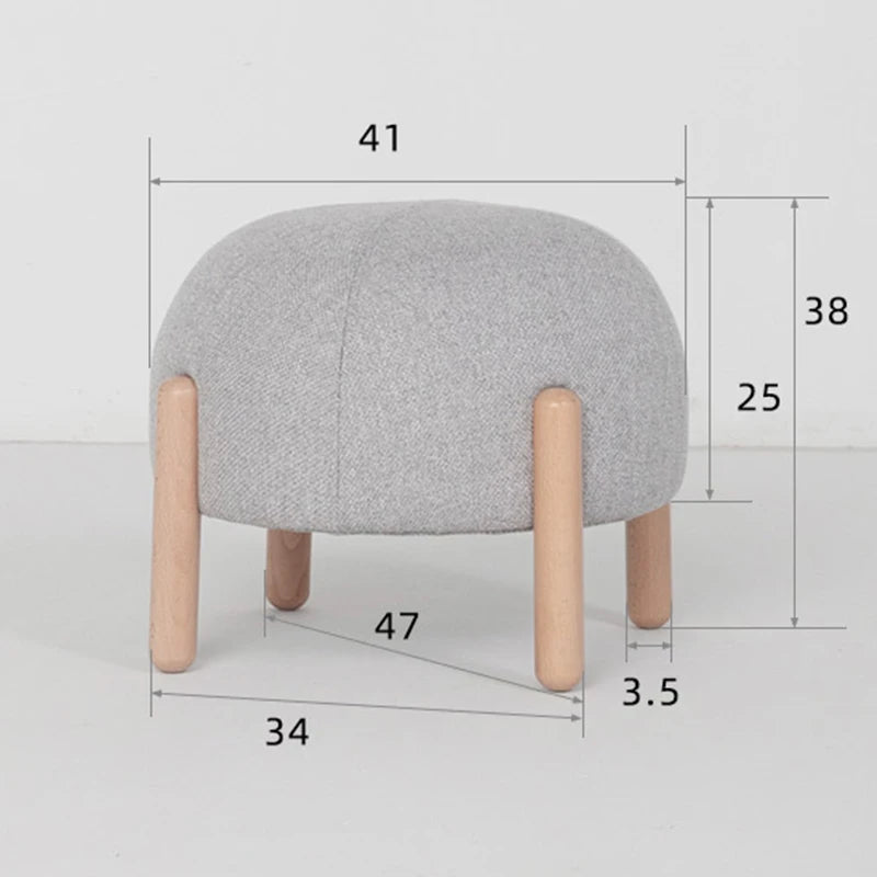 Nodic Ottomans Modern Minimalist Footrest Multifunctional Round Stool Removable Dressing Rooms Furniture Interior Decoration
